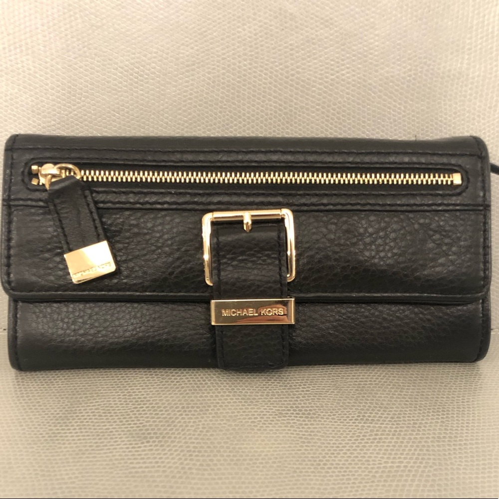 NWOT Michael Kors Black Leather Wallet